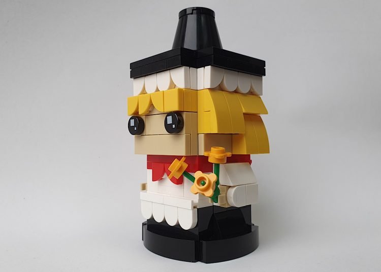 Welsh lady Lego design by Ian Drew