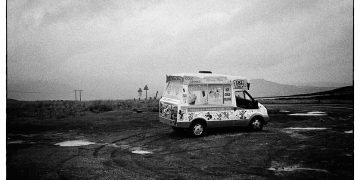 Photograph of abandoned ice cream van in South Wales by David Collyer