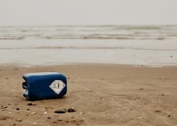 Toxic chemicals on a beach in Wales