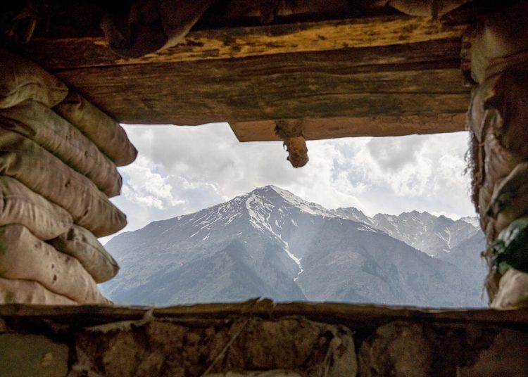 The view from an abandoned US bunker, now used as a Taliban lookout post. Image by author