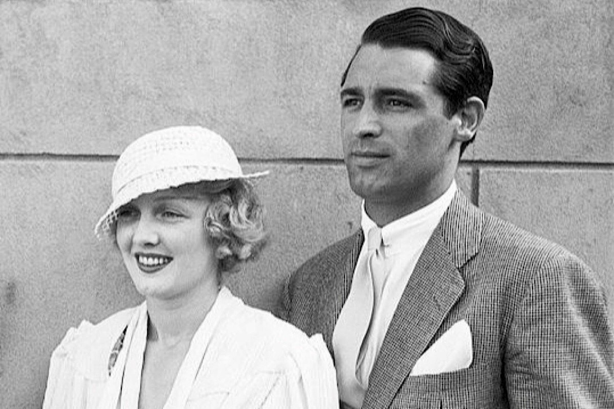 Virginia Cherrill and Cary Grant