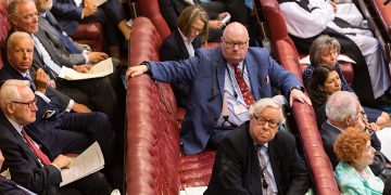 Lord Pickles eyes up the opposition in the House of Lords